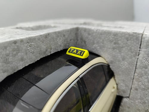 Taxi schild dach diorama - taxi,