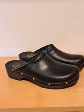 Be Comfy Holzclogs / Clogs / Holz / Schwedenclogs mit Nieten schwarz in GR. 44
