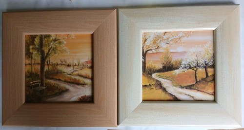 2er set gerahmte wandbilder - 2er-set,
