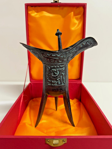 Antike chinesische bronzekanne - antike,