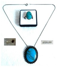 Orig alt Schmuck Garnitur Ring