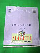 KARSTADT PERFETTO -Plastik -Tüte -Tasche -Werbeartikel -Lebensmittel -Feine Kost