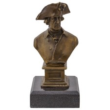 Bronzefigur König Friedrich II Preußen alte große Fritz  Bronze Skulptur Figur