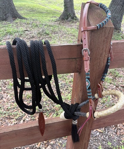 Bitless hackamore rawhide - bitless,