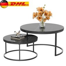 2er Set Couchtisch Marmor