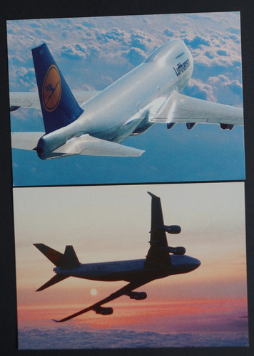 Postkarten flugzeug boeing - ak,