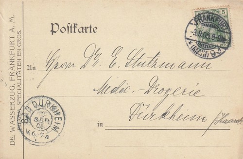 Frankfurt postkarte 1905 - frankfurt/m.,,
