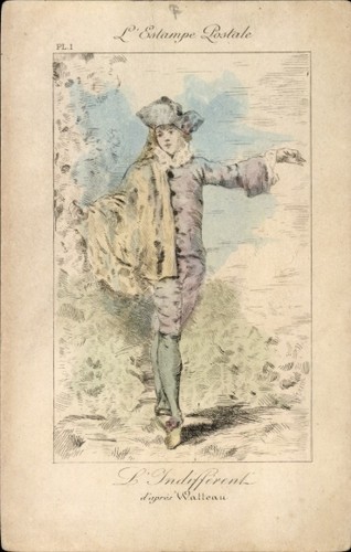 Künstler watteau a - künstler, ak