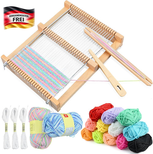 Holz webstuhl kinder set für - holz,