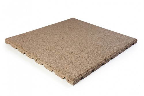 Fallschutzmatten 50x50cm sand - 50x50cm,