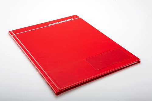 Fahrzeugmappe rot - 1x,