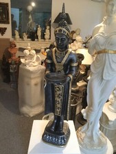 Buddha Groß 74 cm Silber Gold Feng Shui Statue  Figur Garten Deko 