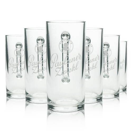Paulaner bier glas krug - 6x,