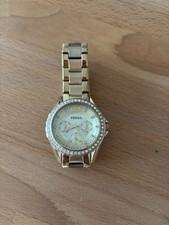 goldene Damen Fossil Uhr