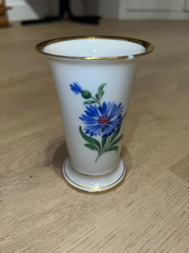 Meissen vase mit blumenmuster - vase,