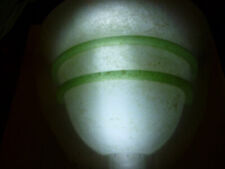 Heine Wandlampe-Glaslampenschirm halbrund santiniert (NEU) Landhaus Lampenschirm