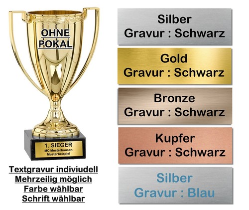 Pokal schild schilder - pokal-schild,