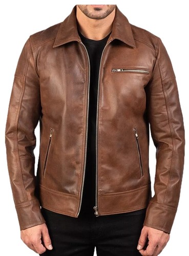 Herren cafe racer lederjacke - herren,
