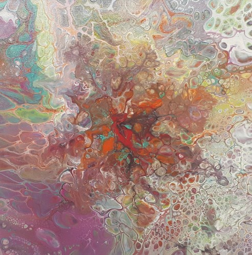 Original acrylbild fluid - acrylbild,