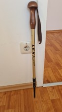 LEKI Light-Walk Holzgriff Wanderstock Stock. 60-125 cm cm. Sehr wenig benutzt