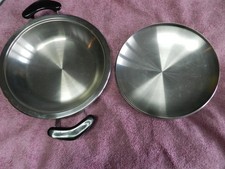 AMC Bratpfanne 748 mit Deckel  Durchmesser 27,5 cm 18/10 Edelstahl