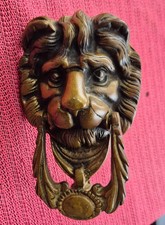 Messing Türklopfer Löwenkopf