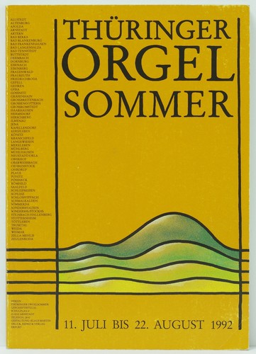 Thüringer orgelsommer 1992 - thüringer,