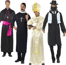 Religiös Figur Pfarrer Nonne Priest Pope Rabbi Erwachsene Herren Kostüm Outfit