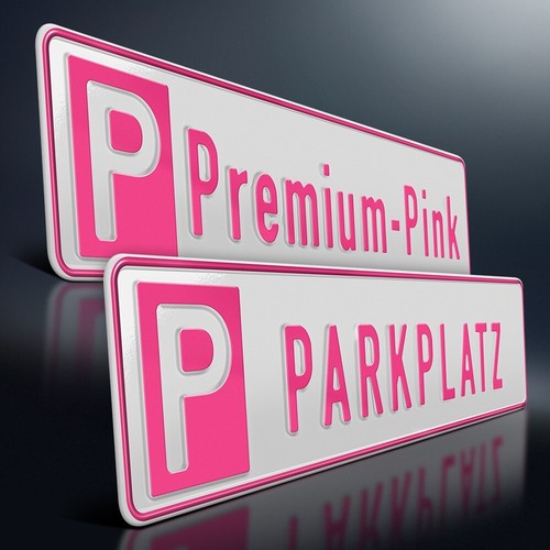 Parkplatzschild premium pink - parkplatzschild, |