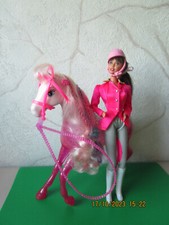 Barbie Pferd 80er Jahre mit Reiterin