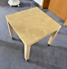 IKEA Tisch Couchtisch Beistelltisch Sofatisch  55x55cm auf Rollen, Birkefarben