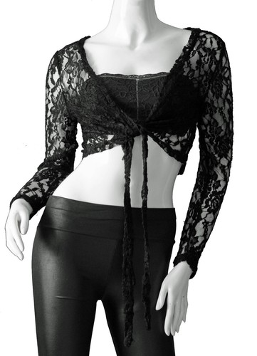 Damen langarm spitze bolero - damen,