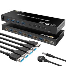 KVM Switch HDMI 4 Port USB 3.0