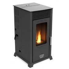 Hybridofen Pellets und Holz Kombiofen Kaminofen 8 kW Holzofen Hybrid Ofen Kamin