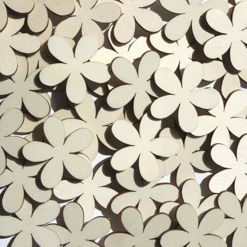 Holz blumen plumeria - blumen, 1-10cm