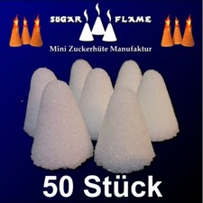 50 Stück Mini Zuckerhütchen zum flambieren Feuer-Zangen-Bowle Sugar-Flame ++++.