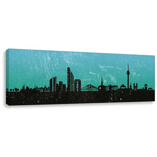 Skyline düsseldorf türkis - skyline,