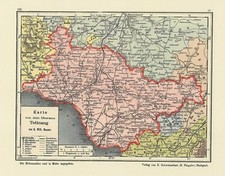 Oberamt Tettnang Bauser Hand-Atlas REPRINT der KARTE von 1885 Kehlen 