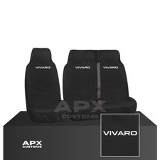 NEUE wasserdichte Van-Sitzbezüge für Vauxhall (Opel) Vivaro ab 2019 - strapazierfähig schwarz