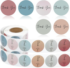 1000 Stück Aufkleber Danke