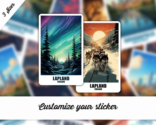 Lappland aufkleber finnland - lappland,