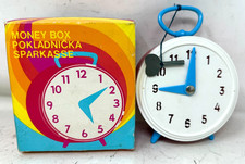 DDR Sparbüchse Spardose Wecker Uhr mit Klingelton CSSR 1970/80er Spielzeug