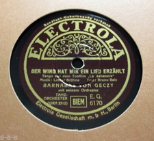 Barnabas von Geczy - Der Wind hat mir ein Lied erzählt / Serenade ELECTROLA 