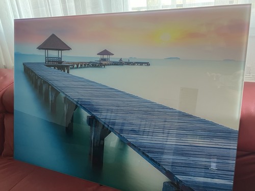 Wandbild steg meer - am, &