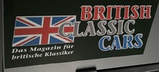 British Classic Cars Magnetschild MG Triumph Jaguar Austin Morris TVR Mini