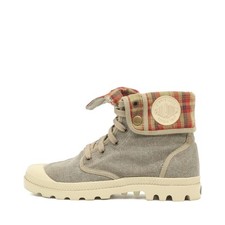 Palladium Damen Baggy Canvas Boots Khaki Mittelhoch Schaft Stiefel EU 39.5