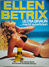 ORIG REKLAME WERBUNG  1979  ELLEN BETRIX ultra braun...macht superbraun Sonnenmi