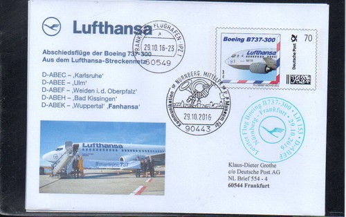 Lufthansa last b737 - b737, flight