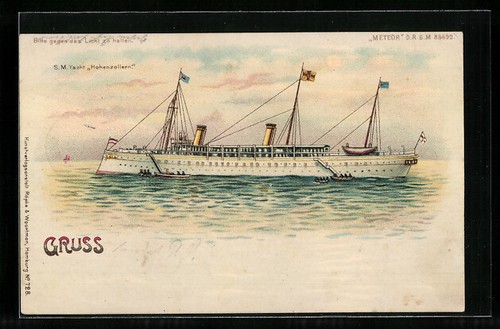Lithographie kriegsschiff m - kriegsschiff, s.m