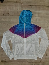 Nike Flywire Windrunner Jacke Gr. M  Weiß/Blau/Pink glänzend NEU